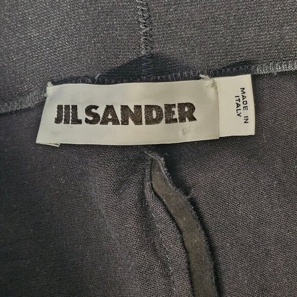 Jil Sander Women Skinny Ankle Pants Size 40 Black Ante Lamb Leather check flaw - Picture 11 of 16